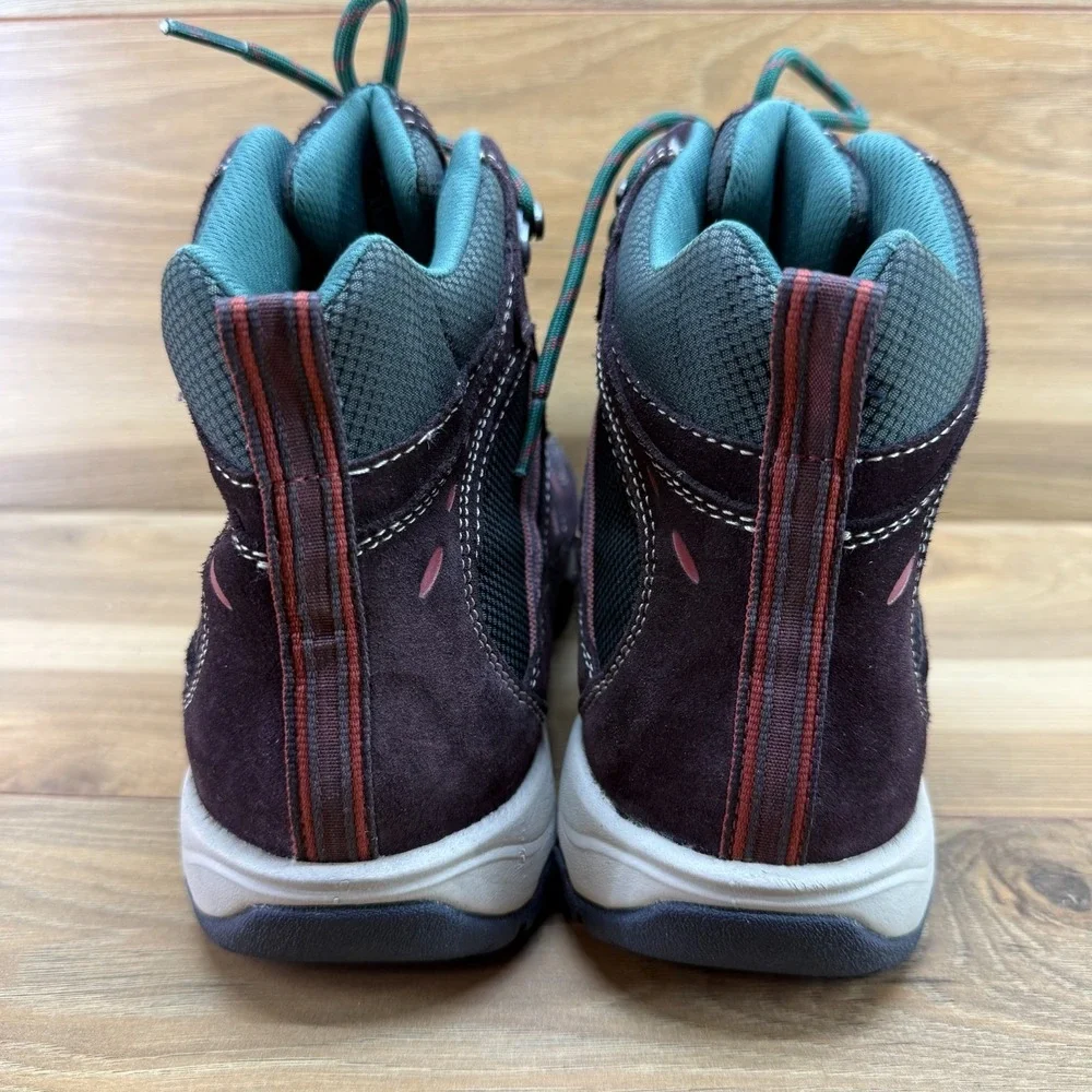 LL BEAN Tek 2.5 Hiking Boots Womens 8 M Brown Green Waterproof Outdoor Trail